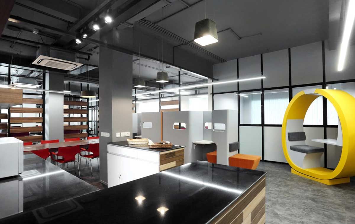 Private office suite interior